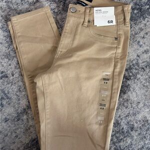 Aero Khaki Skinny Jeans NWT